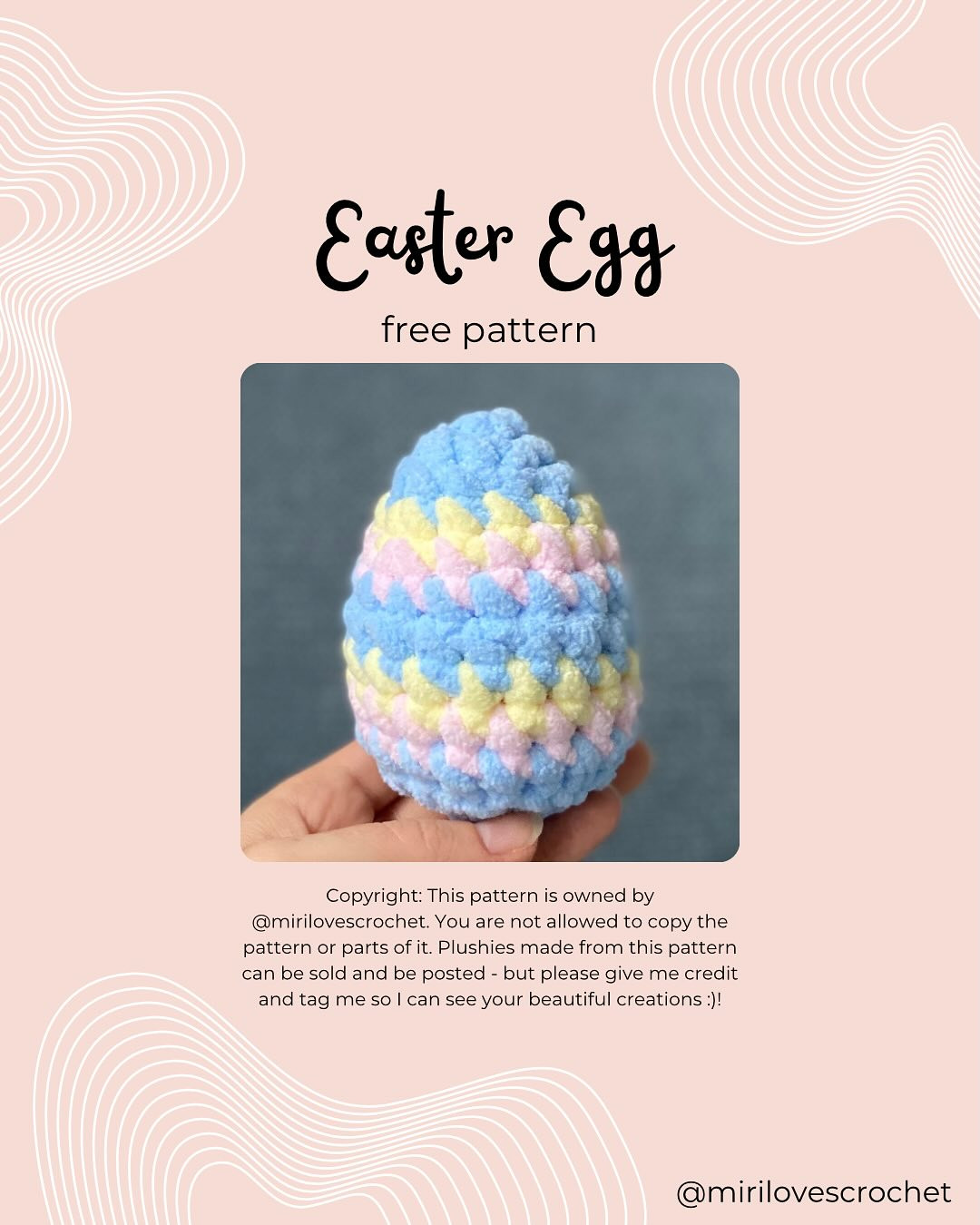 Free Crochet Easter Egg Pattern: No Sew Needed!
