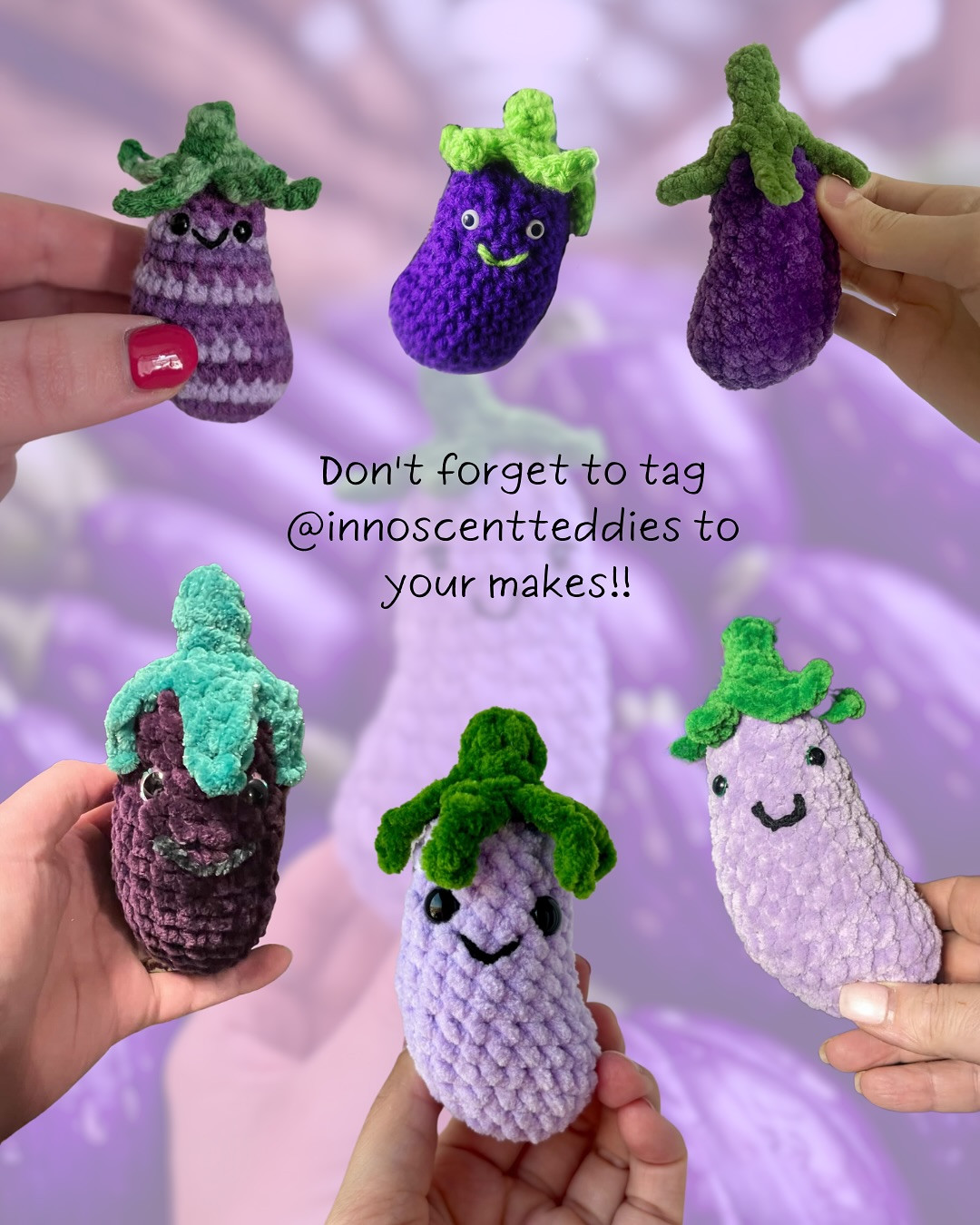 Free Crochet Eggplant Pattern!