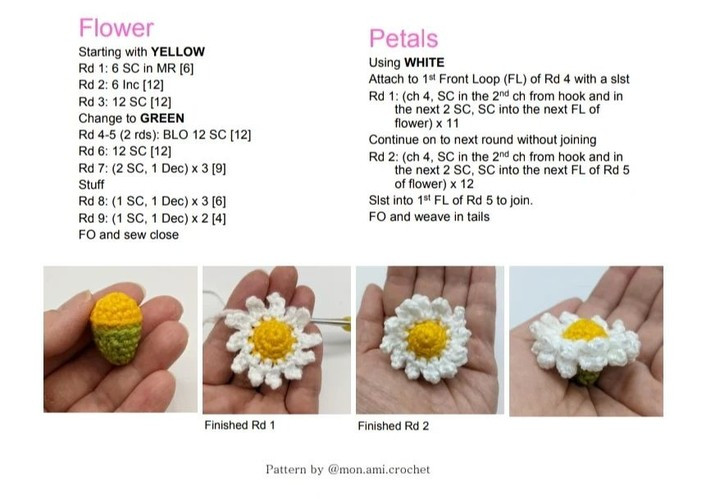 Free Crochet Flower Bug Bookmark Pattern