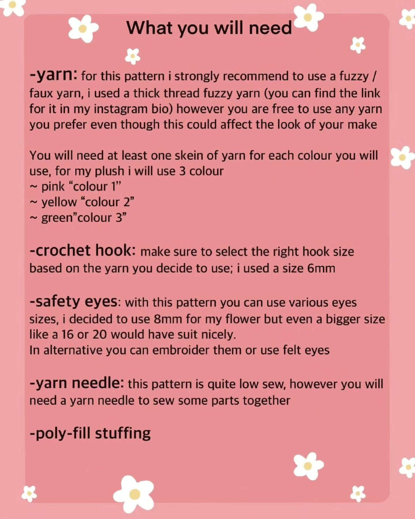Free Crochet Flower Teddy Pattern