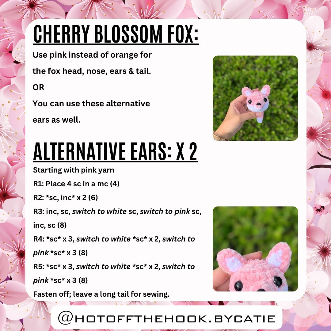 Free Crochet Fox Keychain Pattern