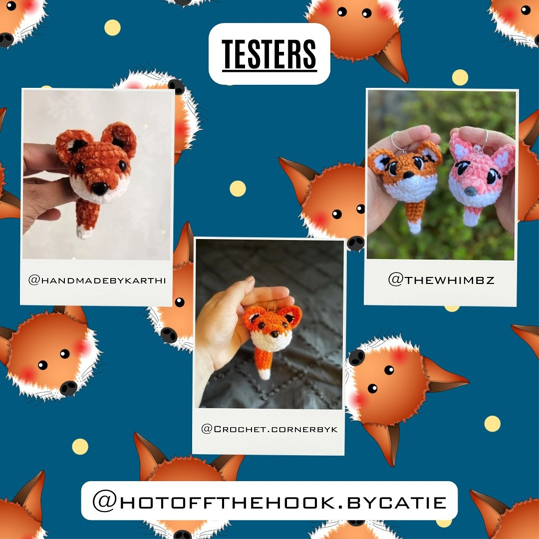 Free Crochet Fox Keychain Pattern