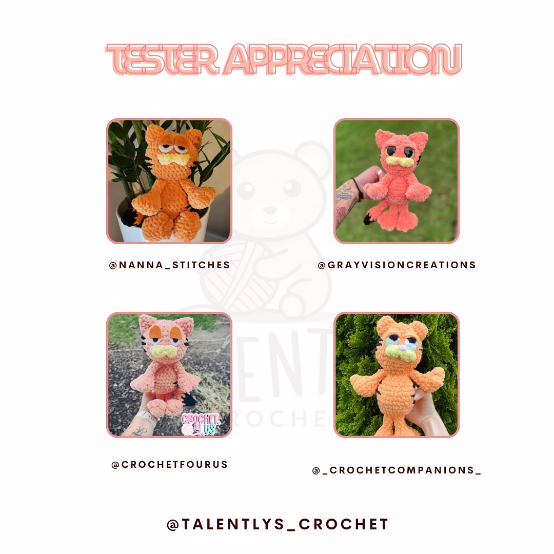 Free Crochet Garfield Pattern: Low-Sew Amigurumi