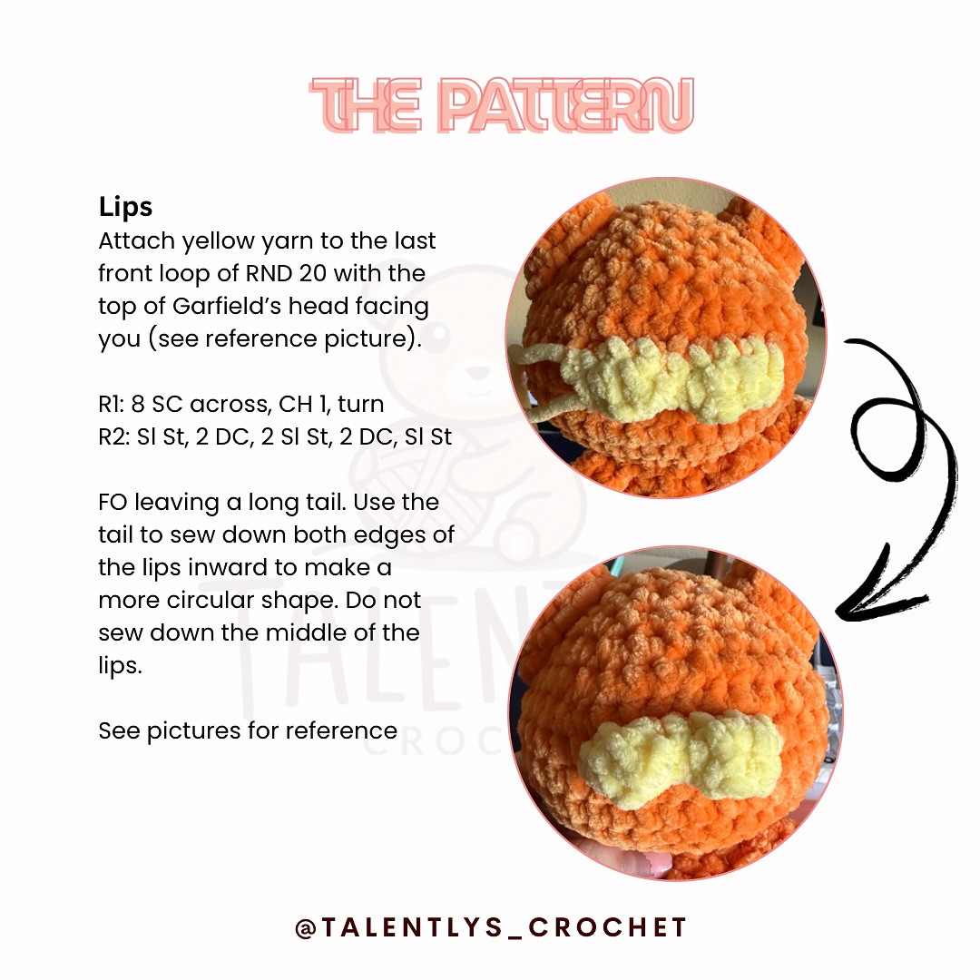 Free Crochet Garfield Pattern: Low-Sew Amigurumi