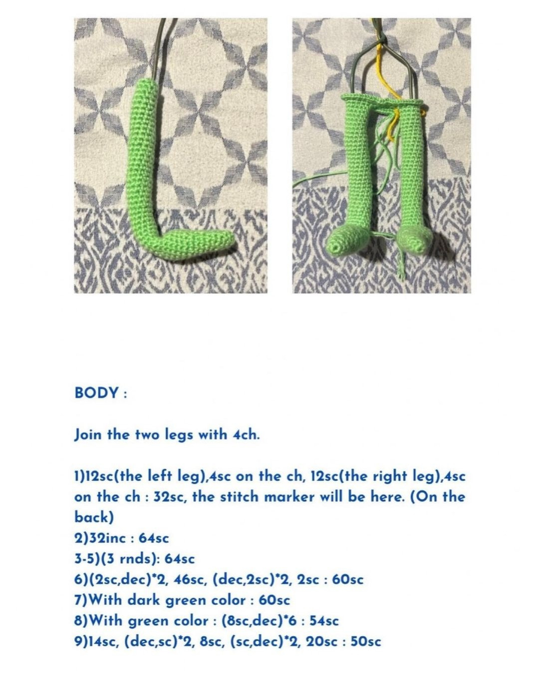 Free Crochet Grinch Pattern