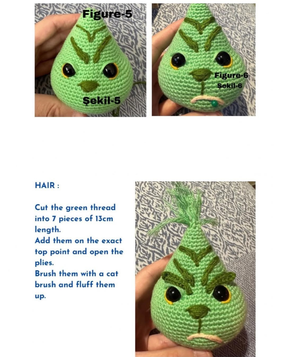 Free Crochet Grinch Pattern