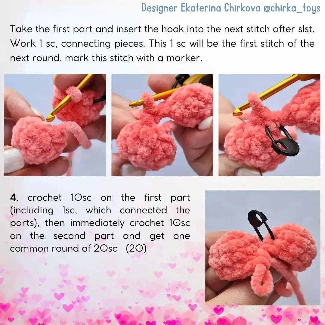 Free Crochet Heart Pattern: Adorable Amigurumi Hearts