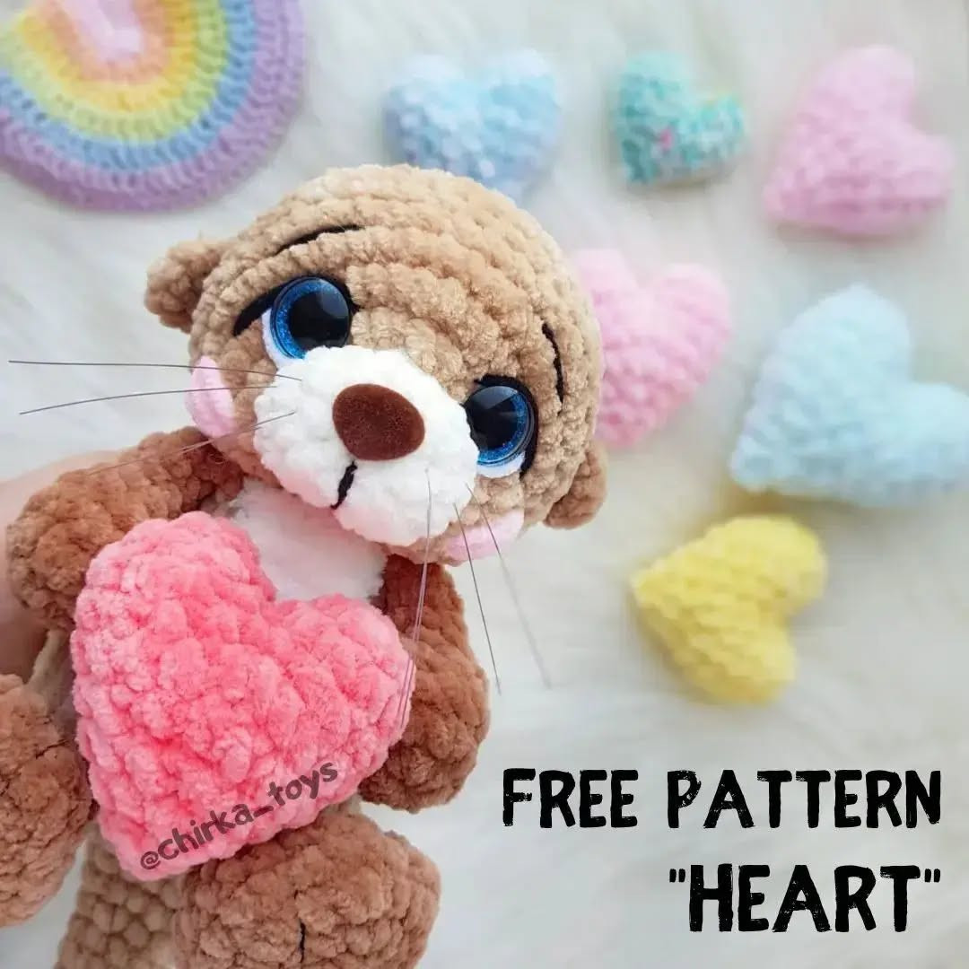 Free Crochet Heart Pattern: Adorable Amigurumi Hearts