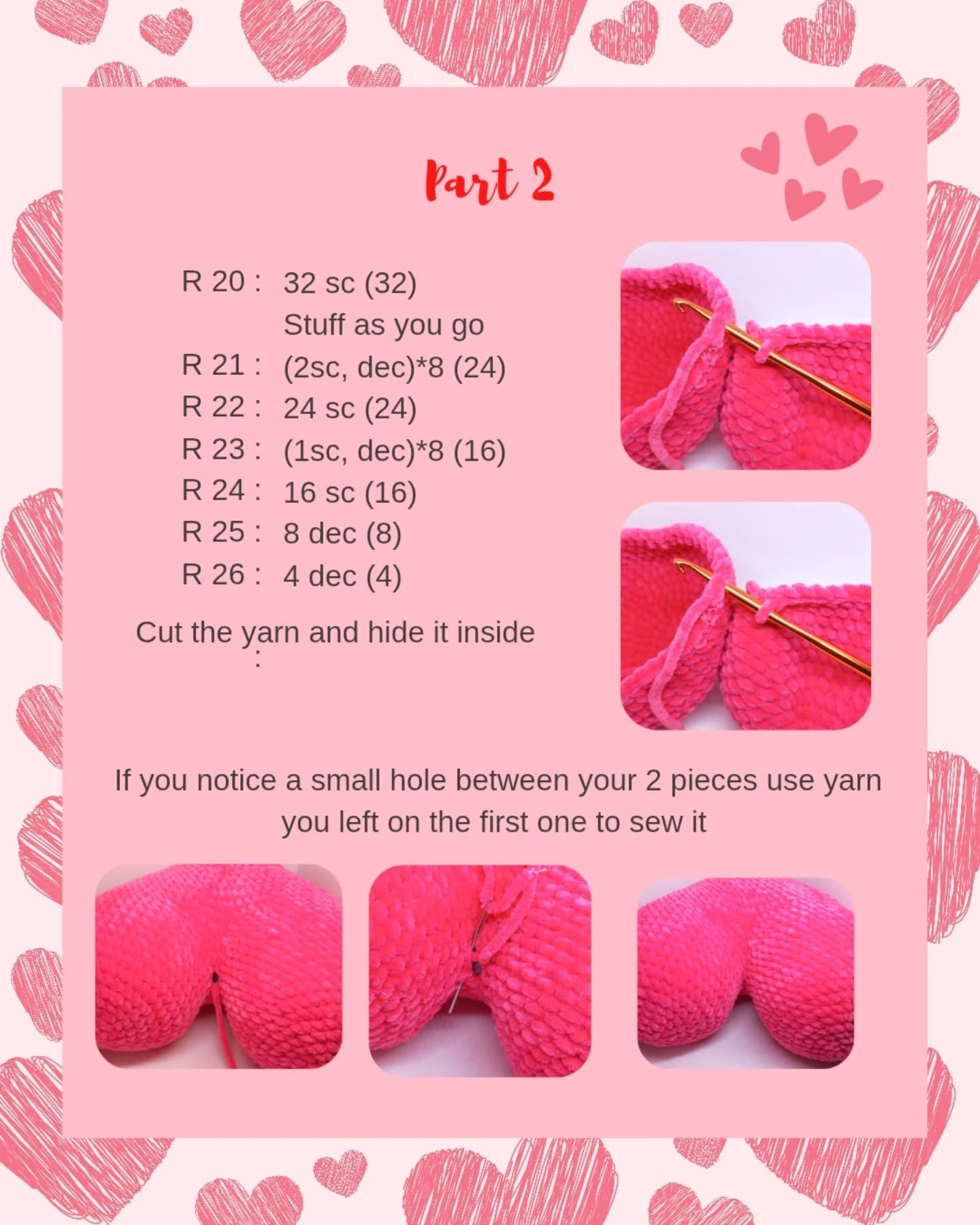 Free Crochet Heart Pillow Pattern with Tulip Yarn
