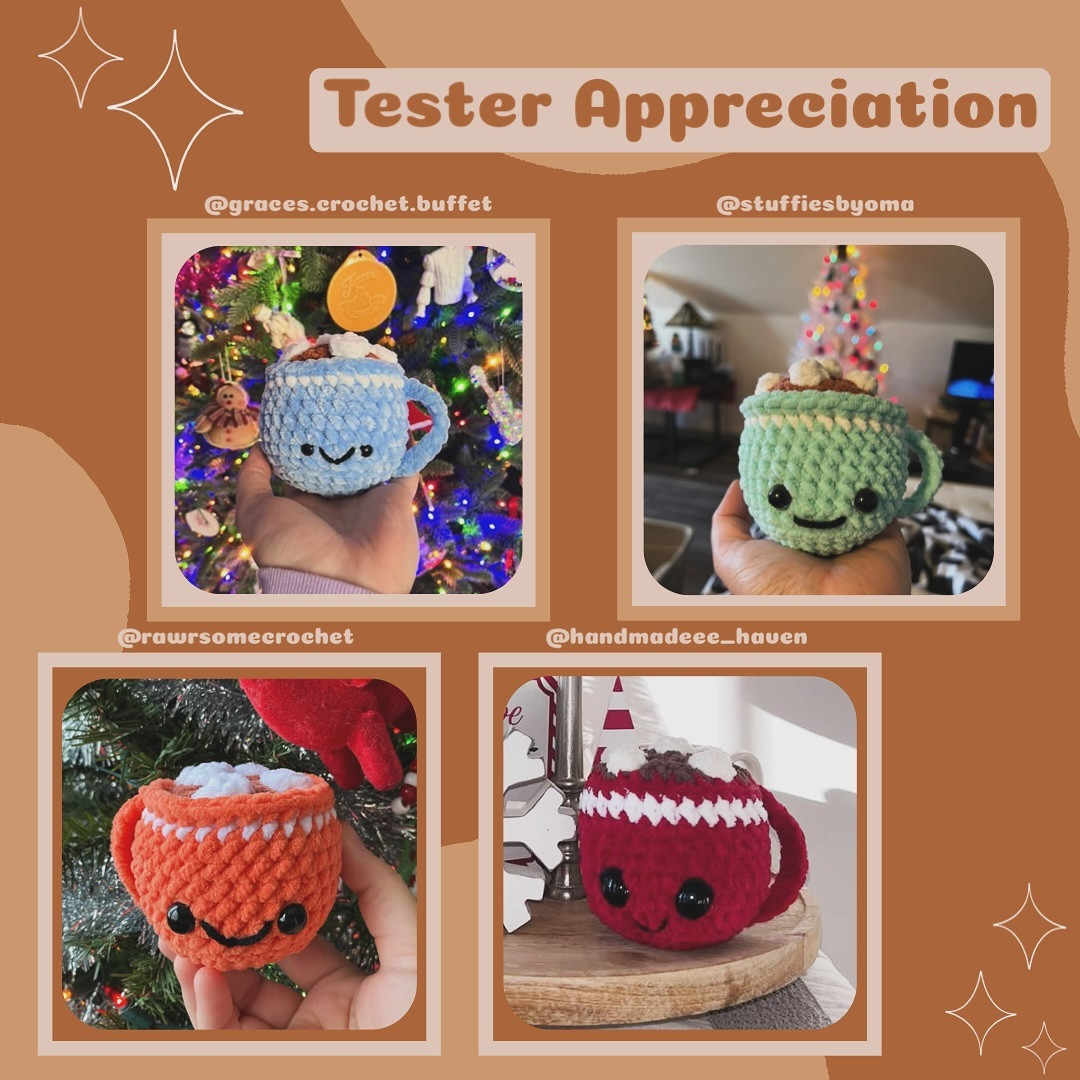 Free Crochet Hot Chocolate Mug Pattern