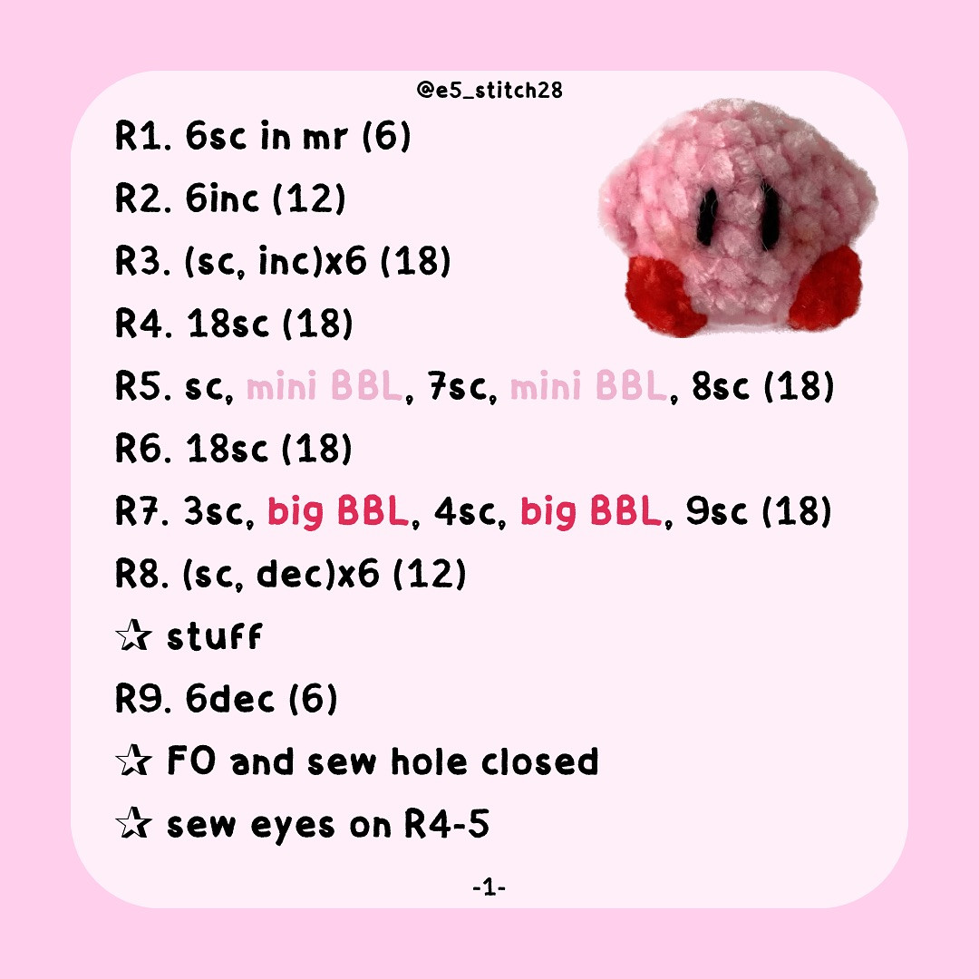Free Crochet Kirby Pattern: Adorable Amigurumi!