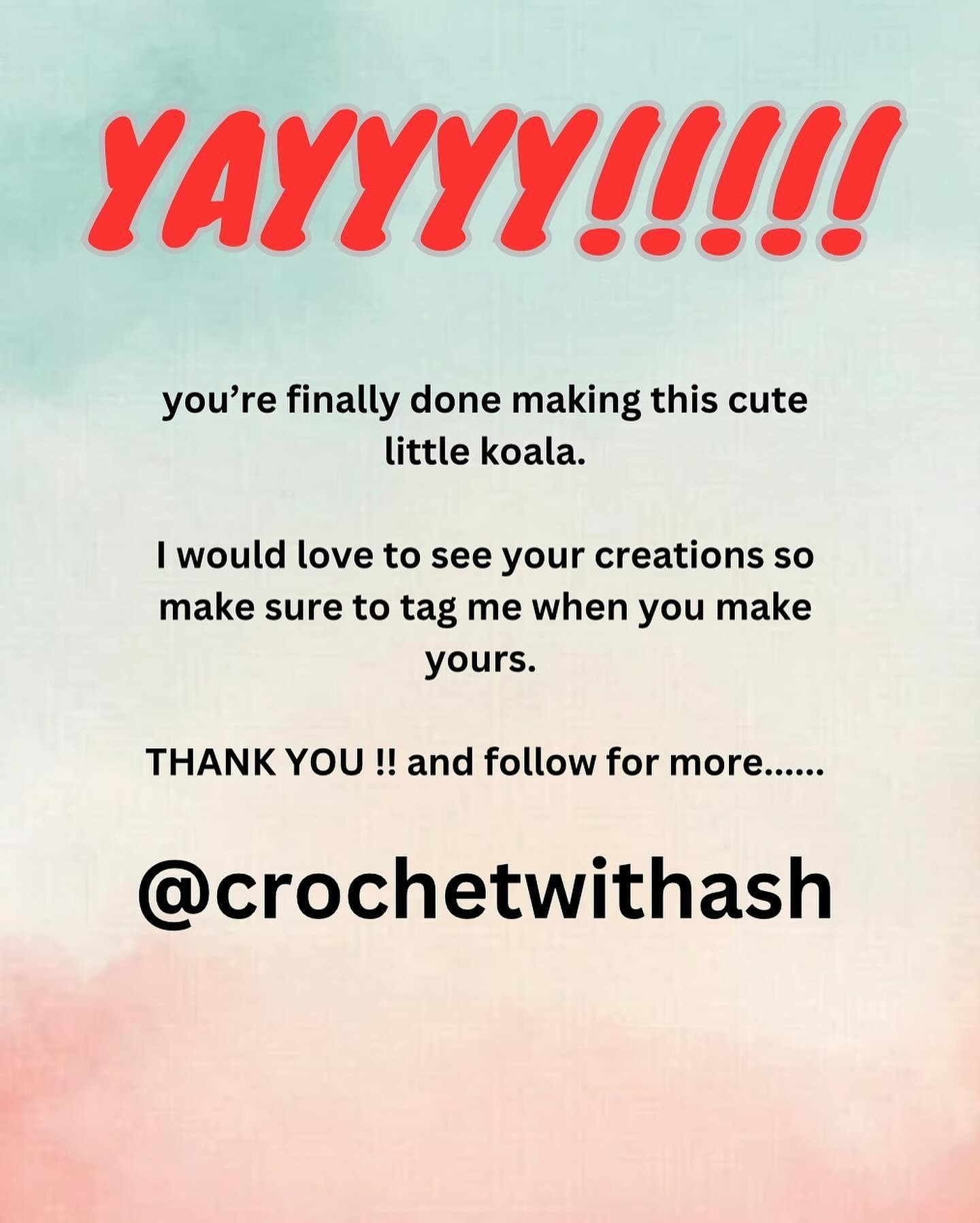 Free Crochet Koala Pattern!