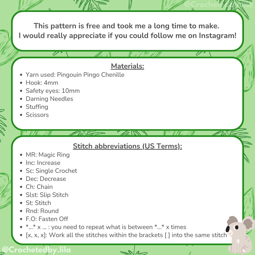 Free Crochet Koala Pattern: A Cute Amigurumi Tutorial