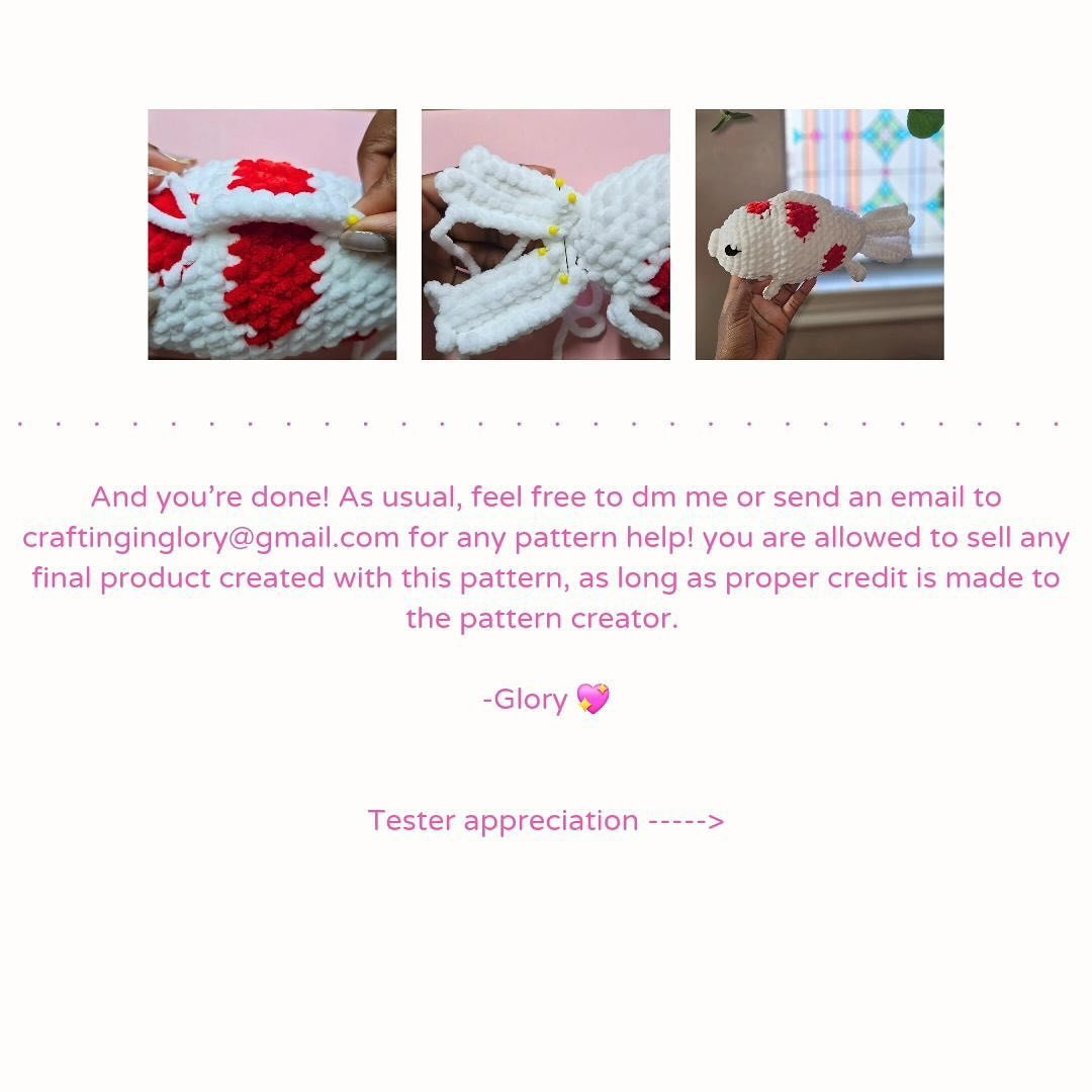Free Crochet Koi Fish Pattern!