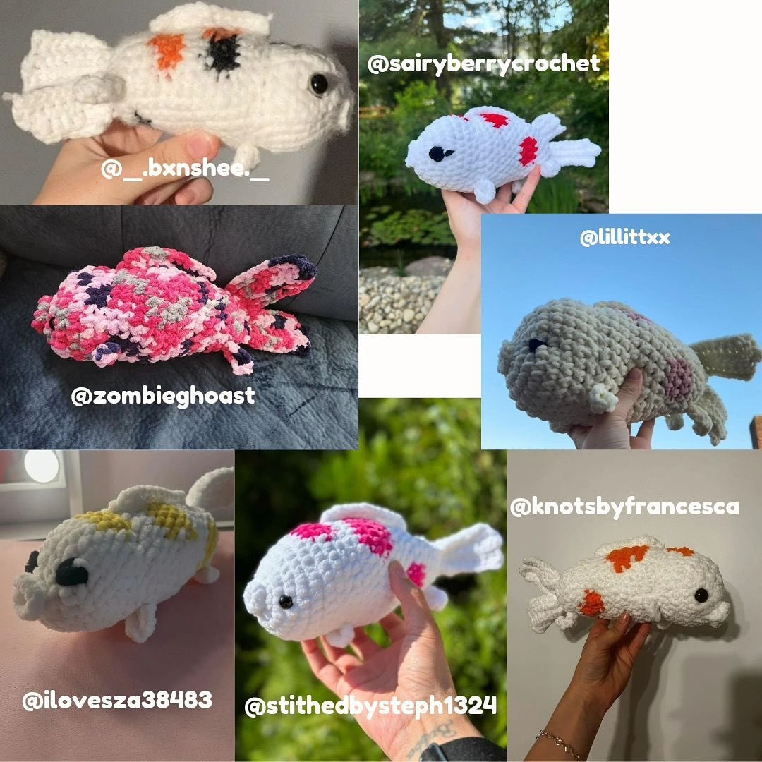 Free Crochet Koi Fish Pattern!