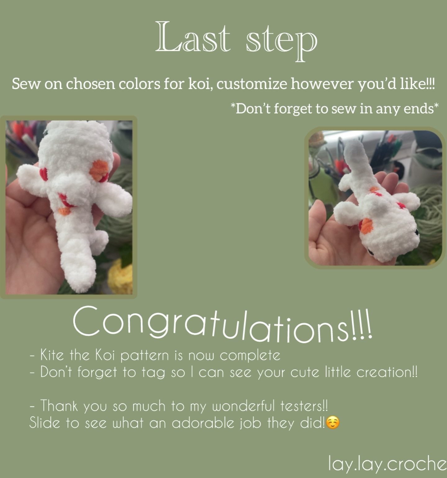 Free Crochet Koi Pattern