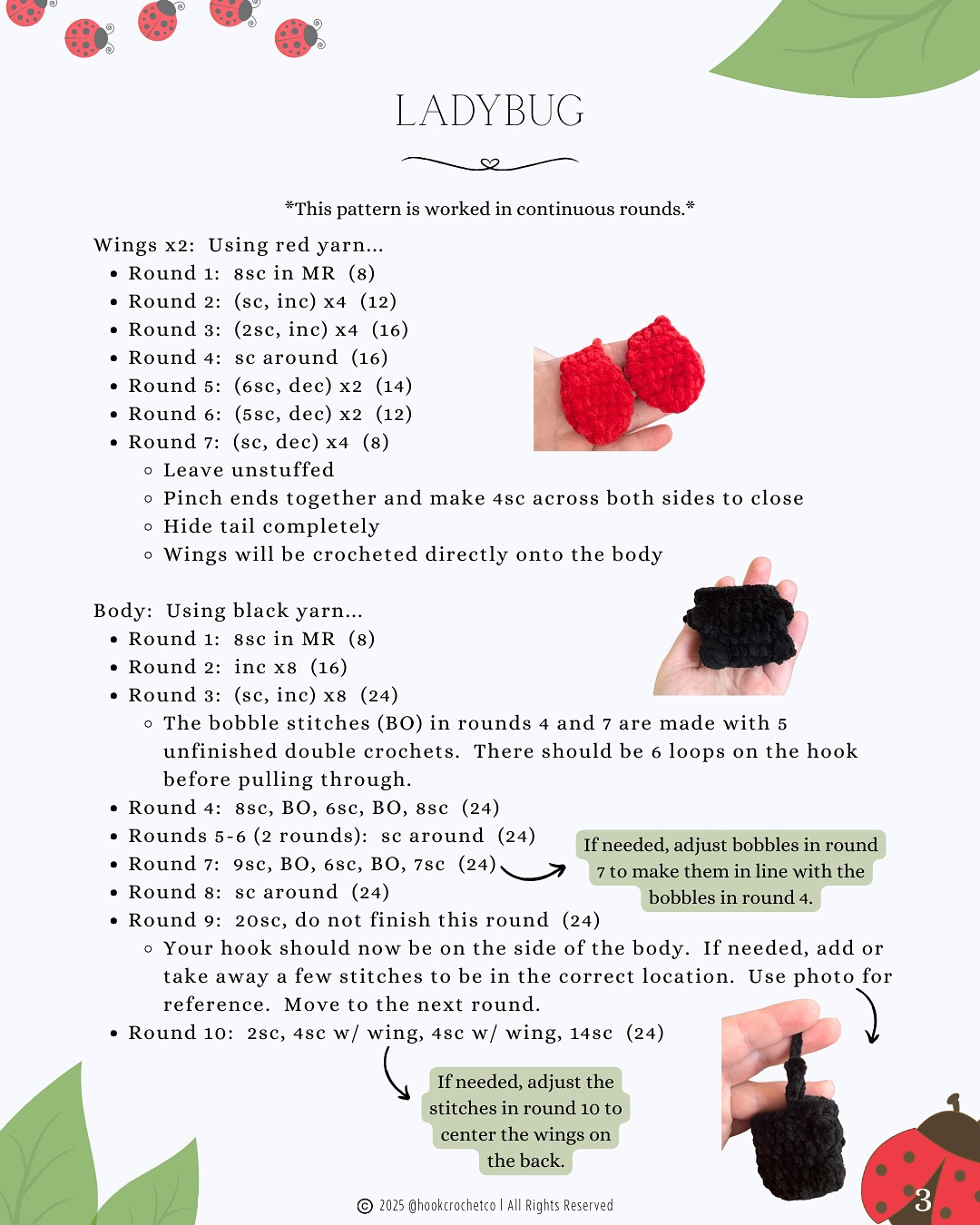 Free Crochet Ladybug Pattern: Adorable Amigurumi!