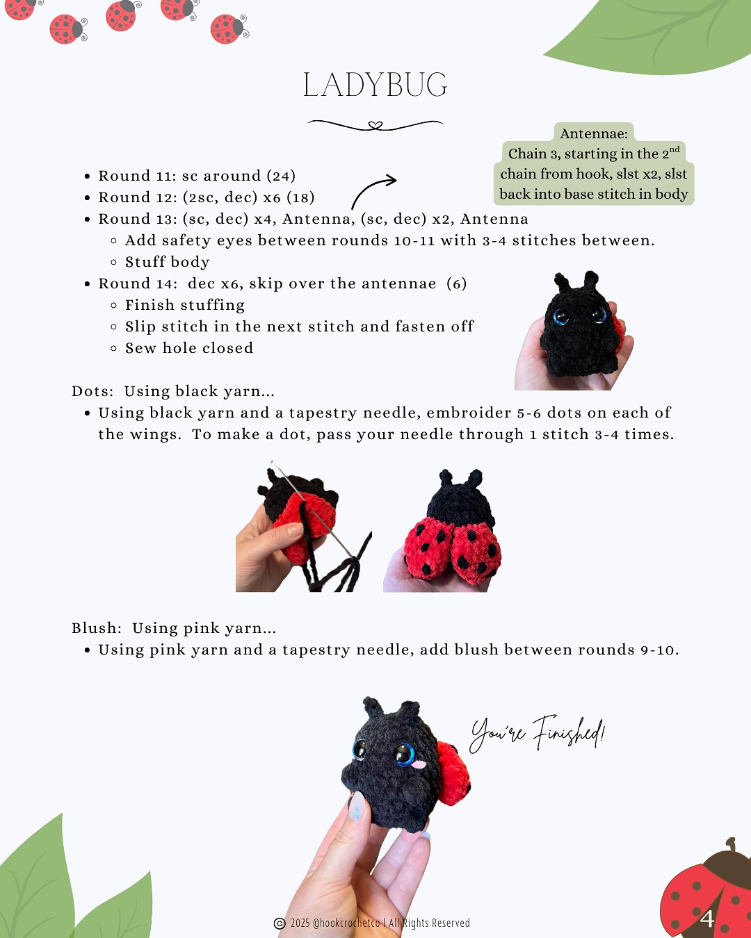 Free Crochet Ladybug Pattern: Adorable Amigurumi!