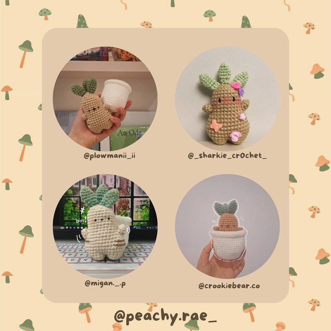 Free Crochet Mandrake Pattern!
