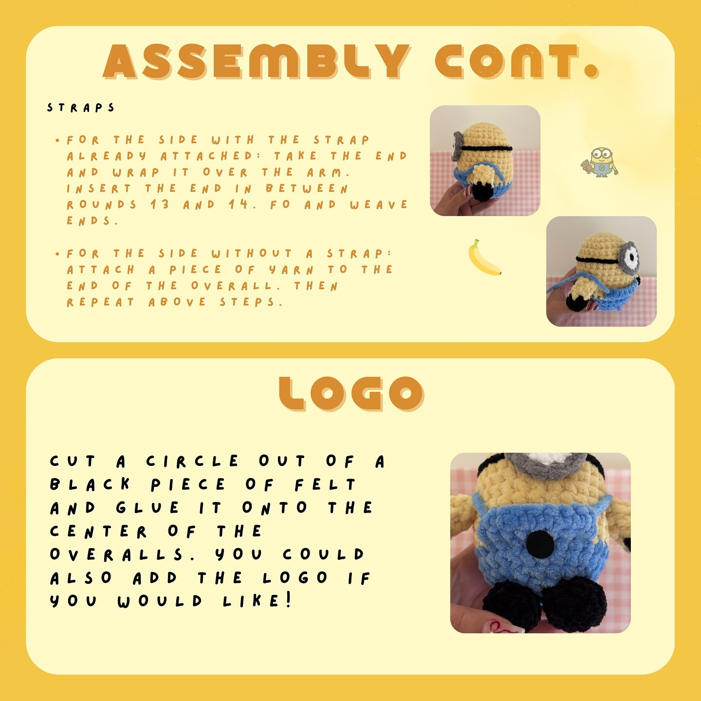 Free Crochet Minion Pattern