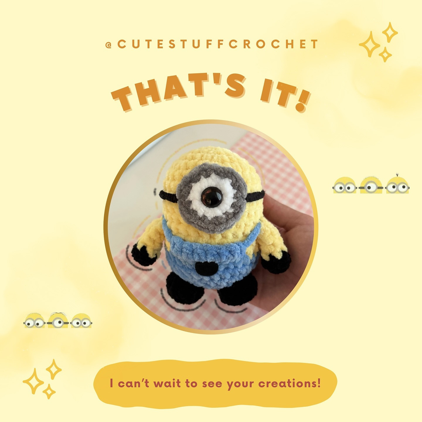 Free Crochet Minion Pattern