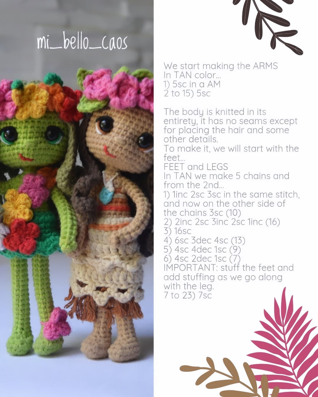 Free Crochet Moana Pattern Chart