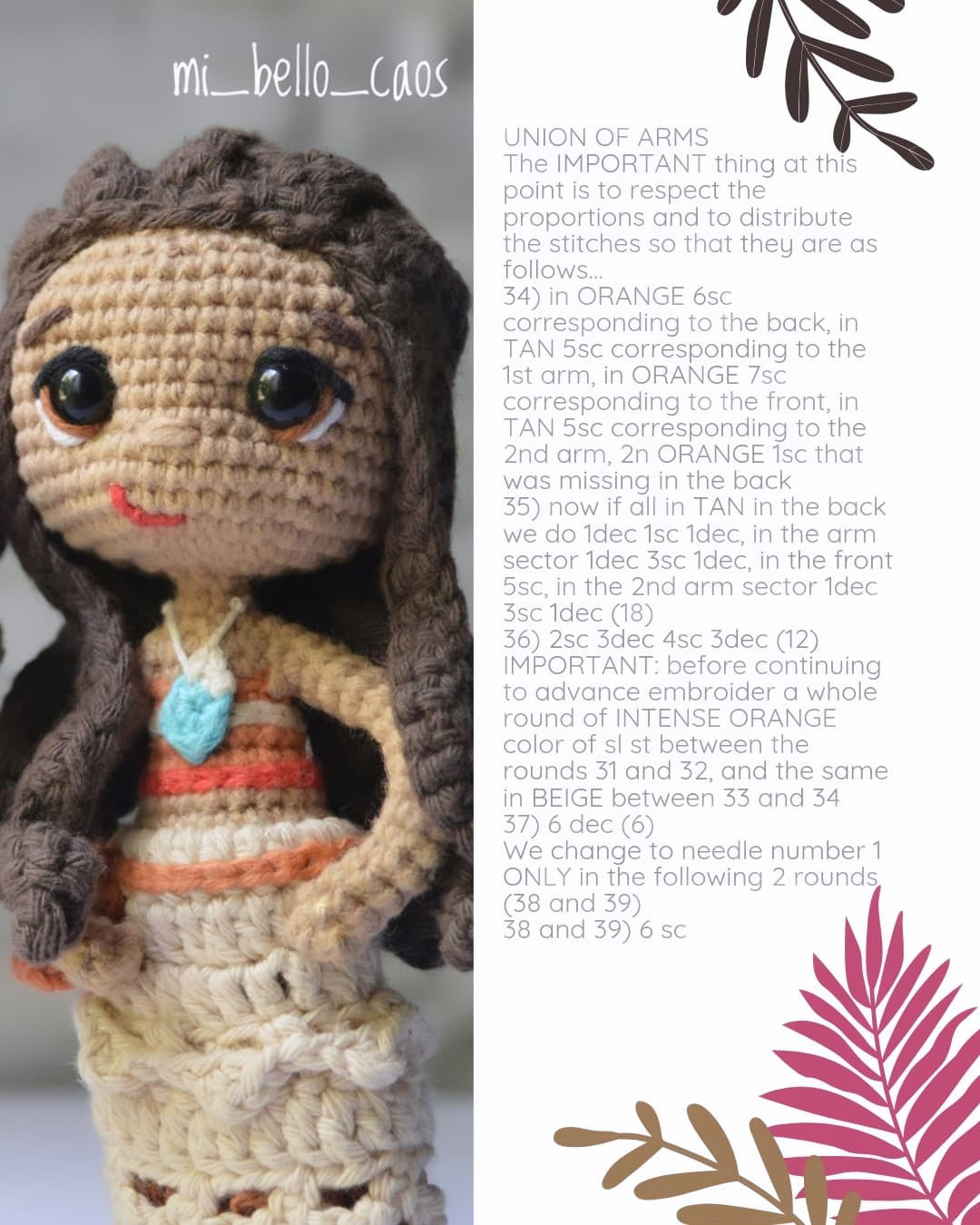 Free Crochet Moana Pattern Chart