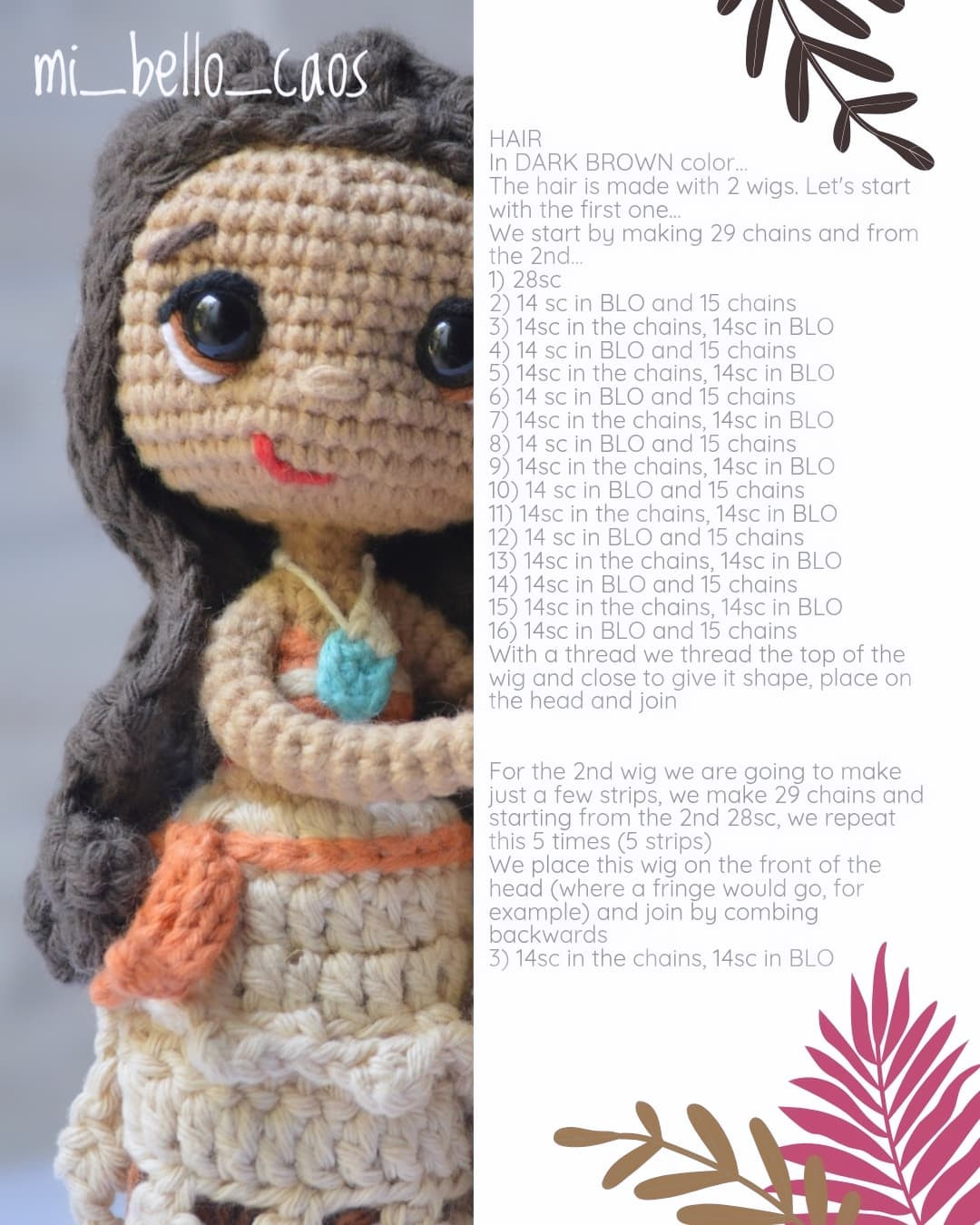 Free Crochet Moana Pattern Chart