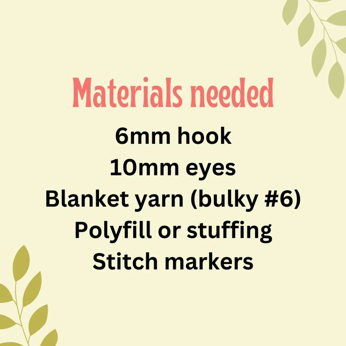 Free Crochet Mole Pattern Chart