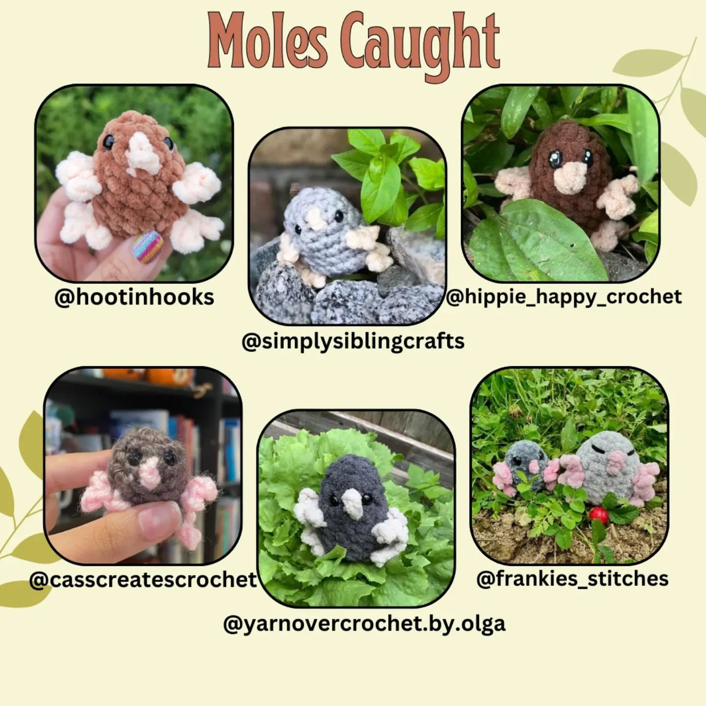 Free Crochet Mole Pattern Chart