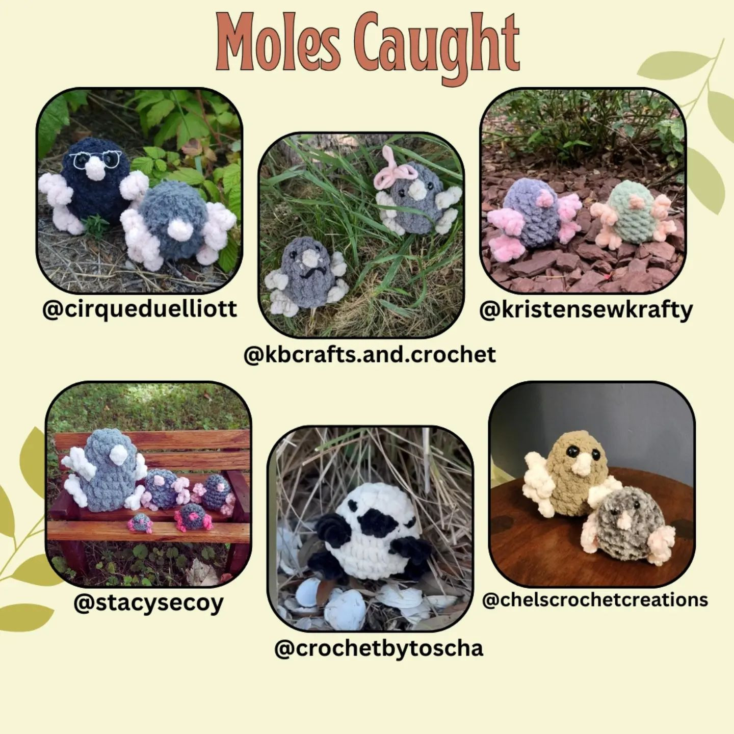 Free Crochet Mole Pattern Chart