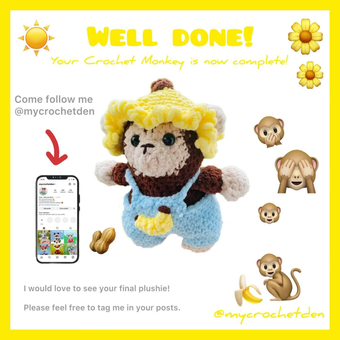 Free Crochet Monkey Pattern!