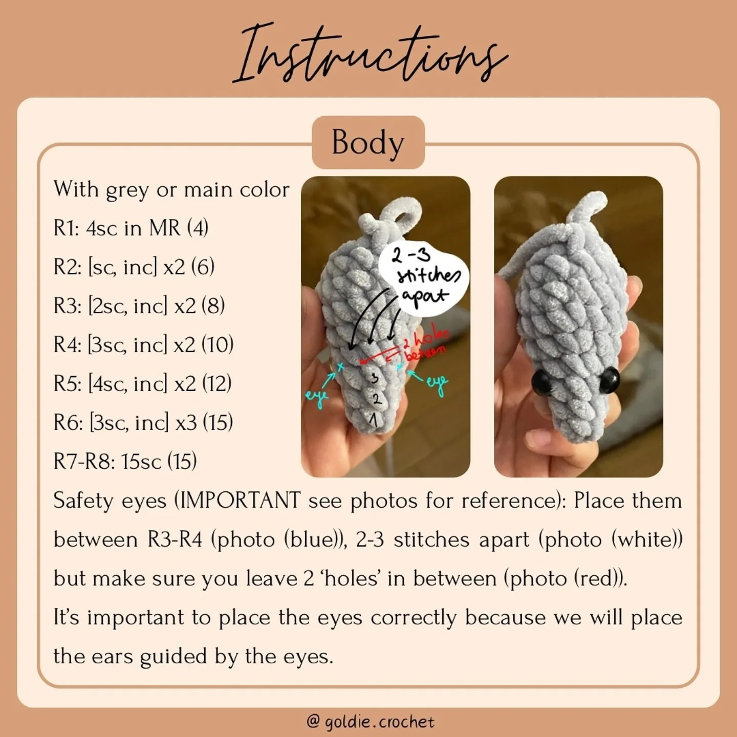 Free Crochet Mouse Pattern: Tester Appreciation!