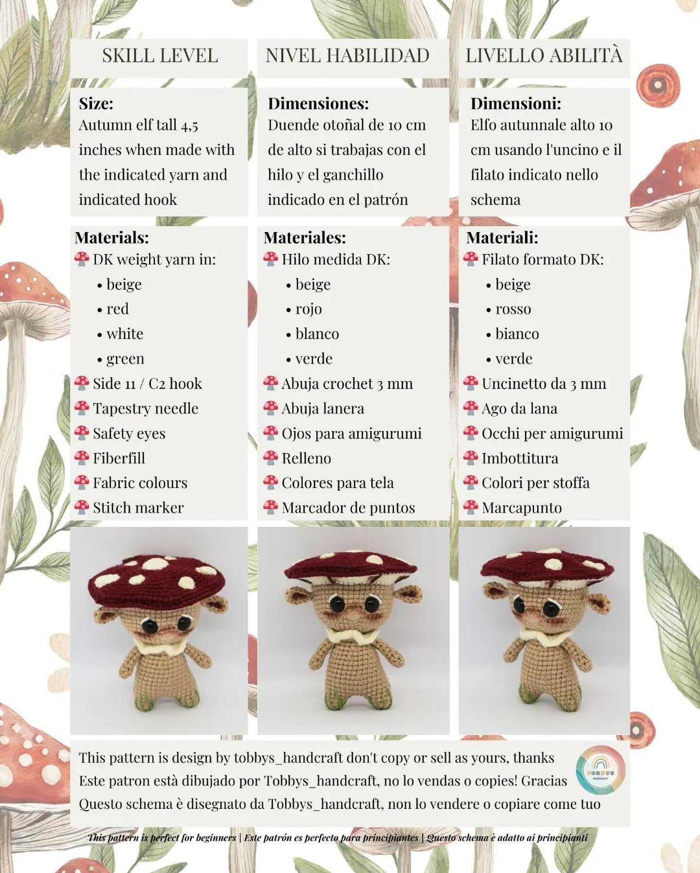 Free Crochet Mushroom Pattern: One-Hour Project!