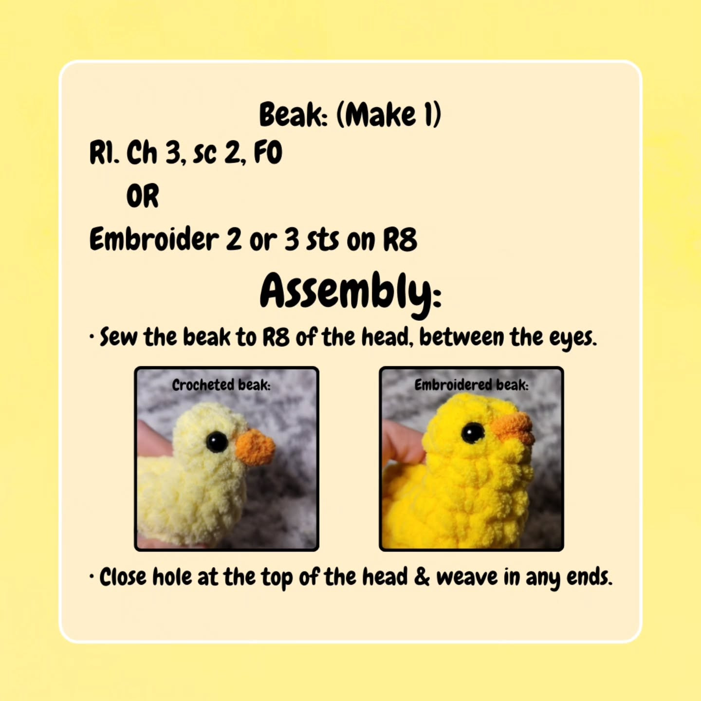Free Crochet Pattern: 12-Minute Mini Duck