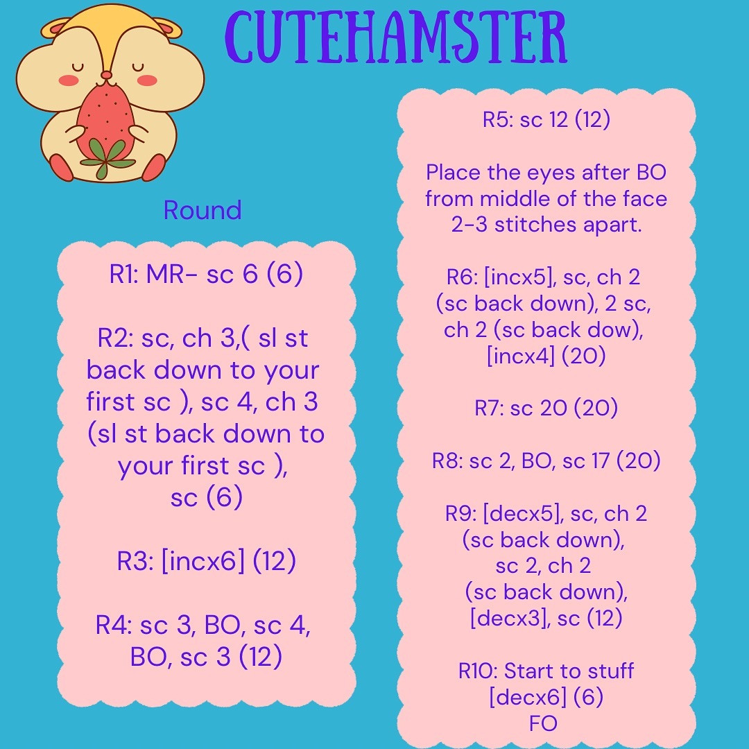 Free Crochet Pattern: Adorable 15-Minute Hamster!