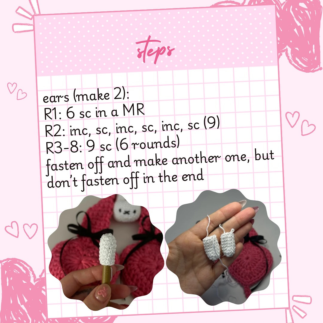 Free Crochet Pattern: Adorable 3D Miffy Bunny