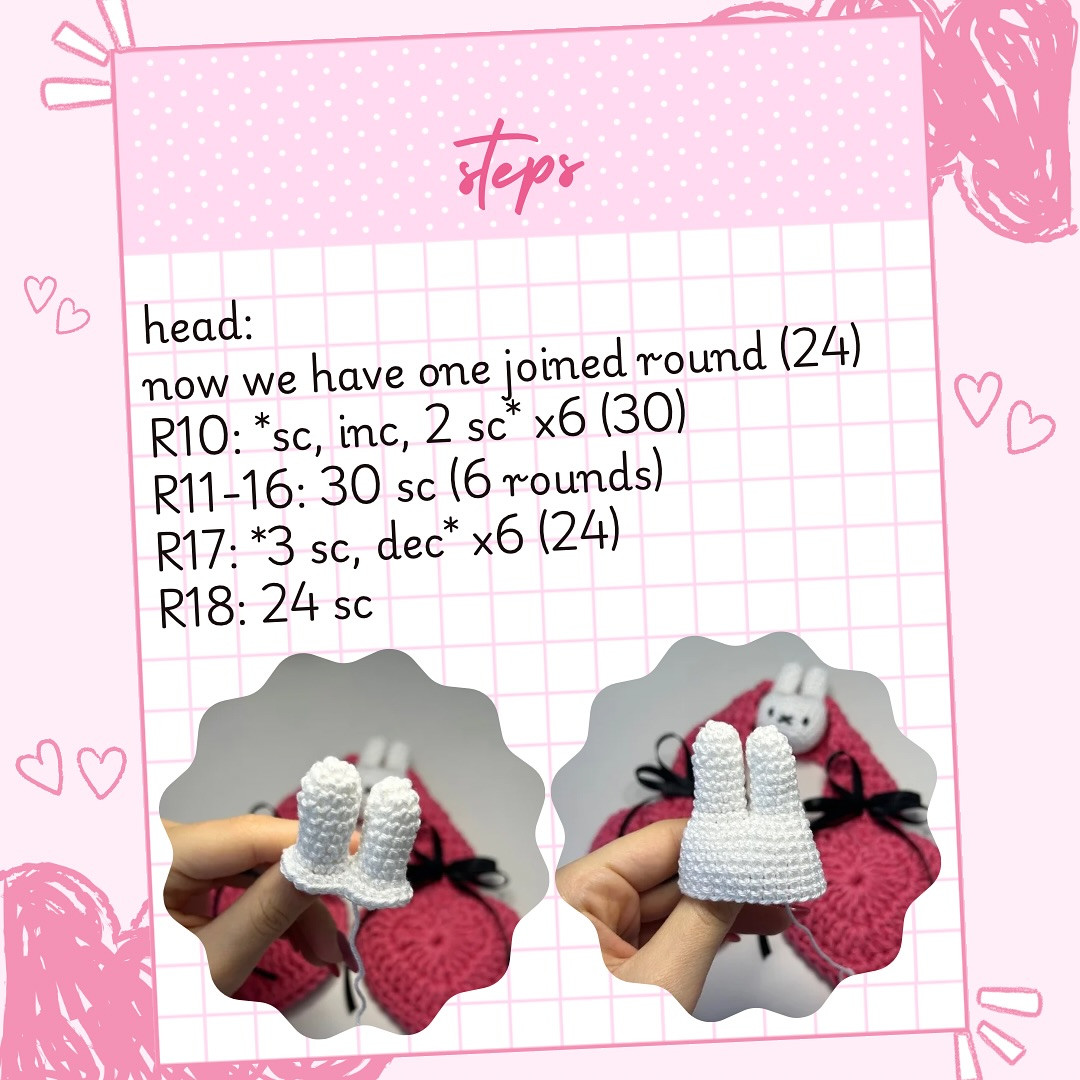 Free Crochet Pattern: Adorable 3D Miffy Bunny