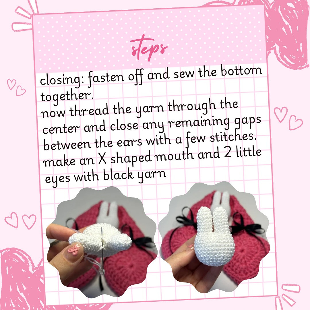 Free Crochet Pattern: Adorable 3D Miffy Bunny