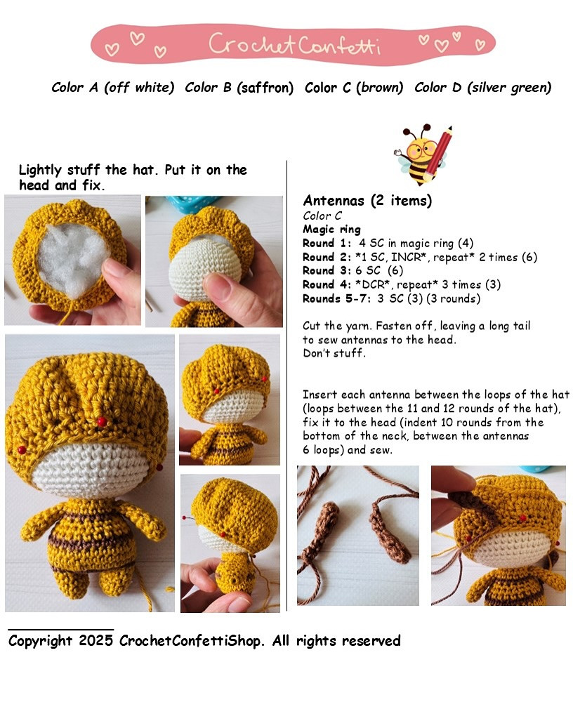 Free Crochet Pattern: Adorable Amigurumi Bee