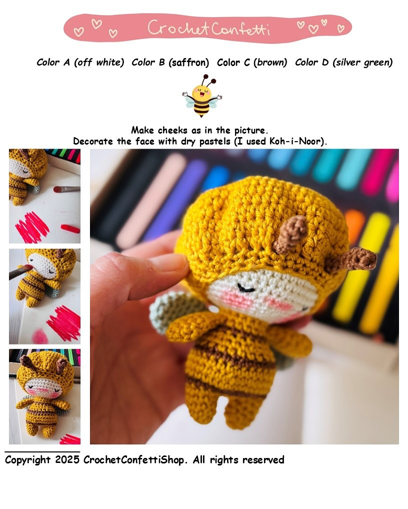 Free Crochet Pattern: Adorable Amigurumi Bee