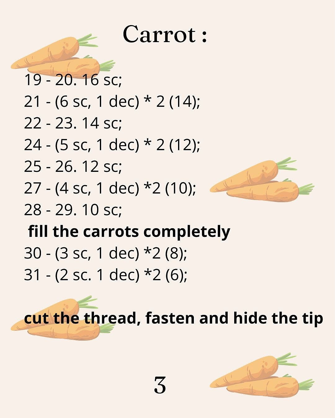 Free Crochet Pattern: Adorable Amigurumi Carrot