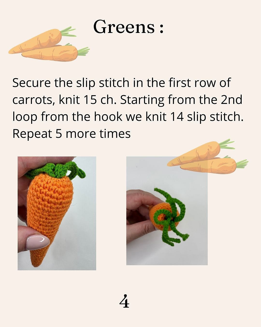Free Crochet Pattern: Adorable Amigurumi Carrot