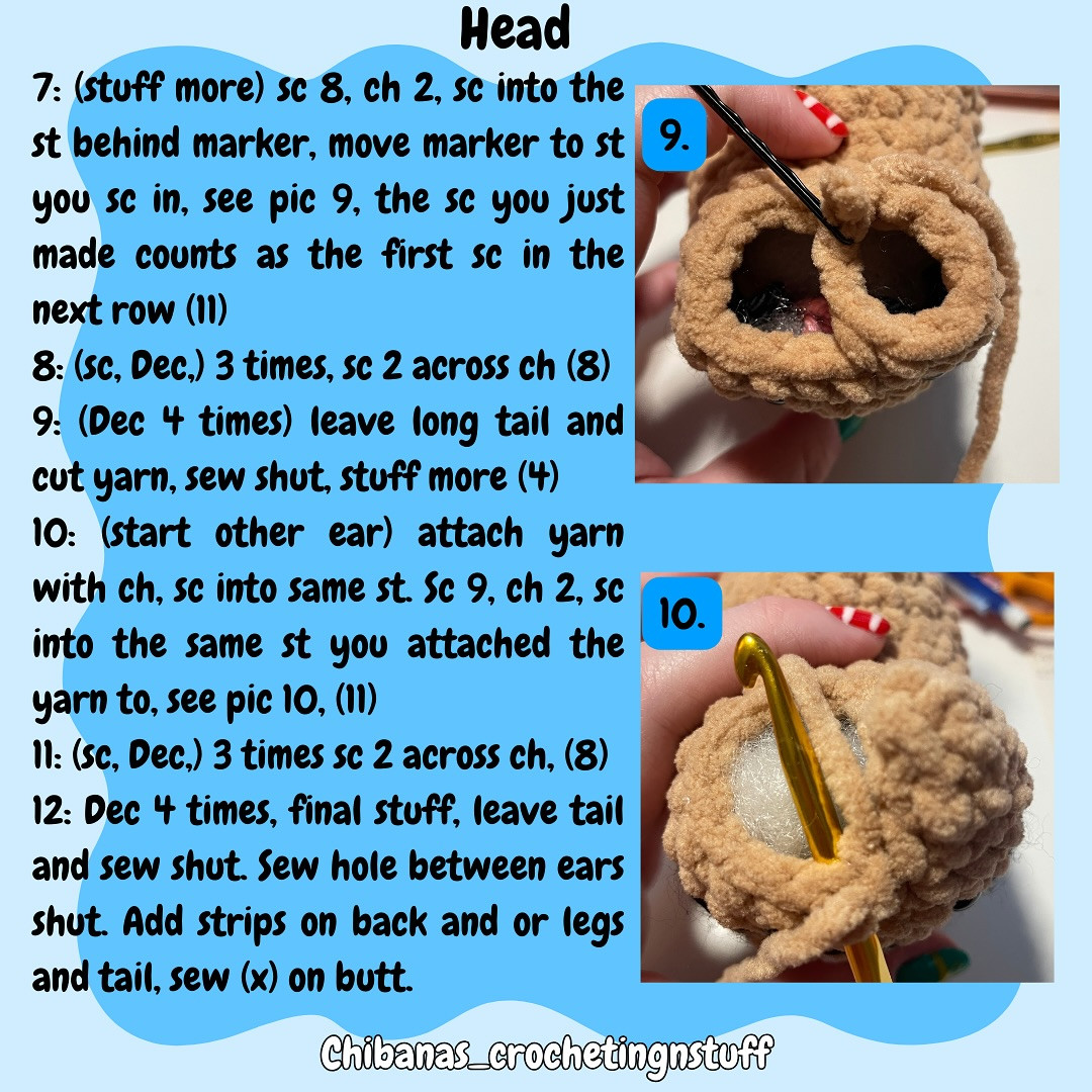 Free Crochet Pattern: Adorable Amigurumi Cat excited