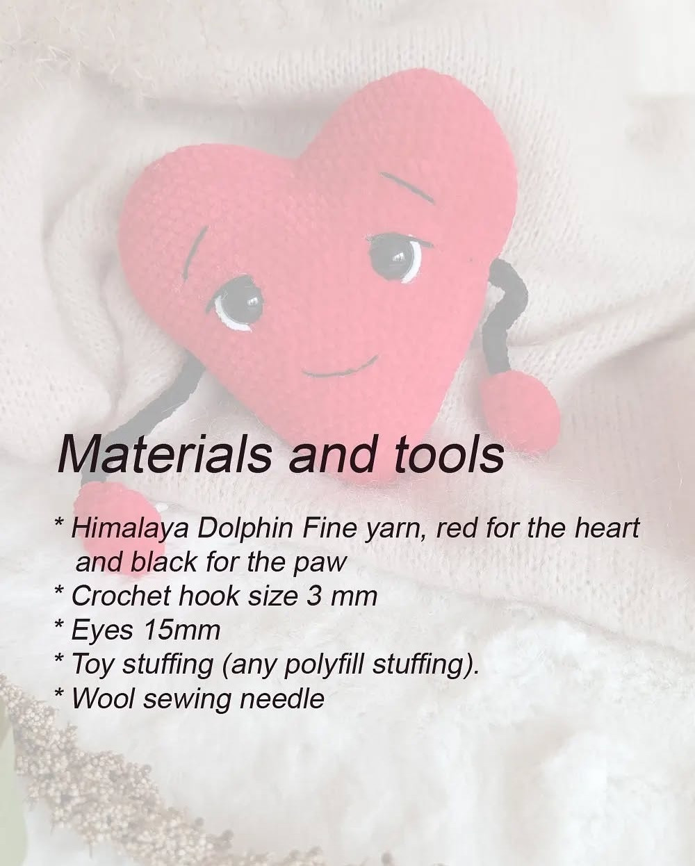 Free Crochet Pattern: Adorable Amigurumi Heart