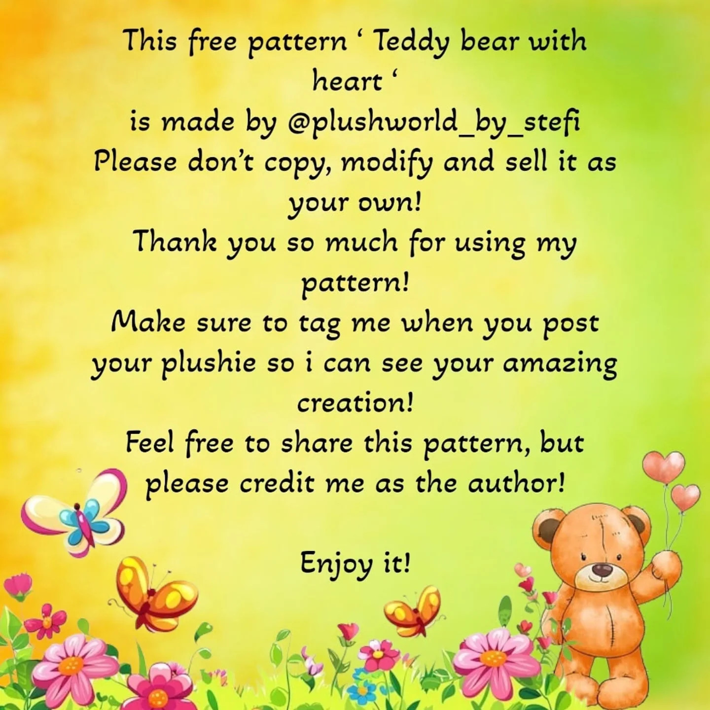 Free Crochet Pattern: Adorable Amigurumi Teddy Bears