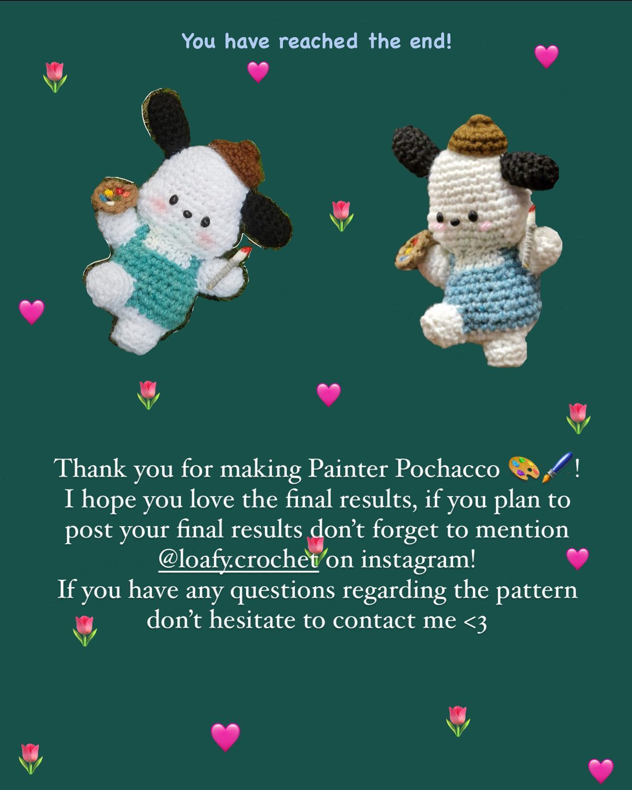 Free Crochet Pattern: Adorable Artist Puppy