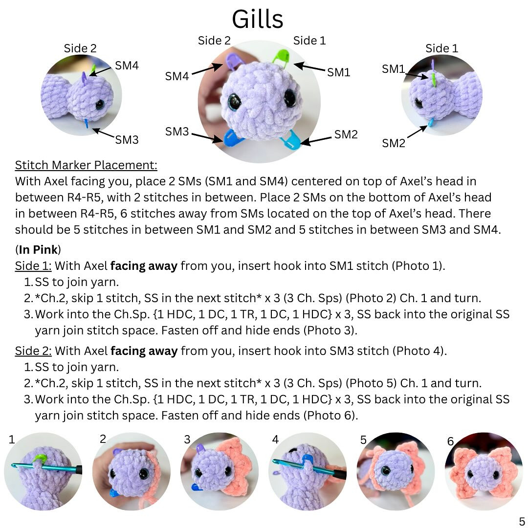 Free Crochet Pattern: Adorable Baby Axolotl