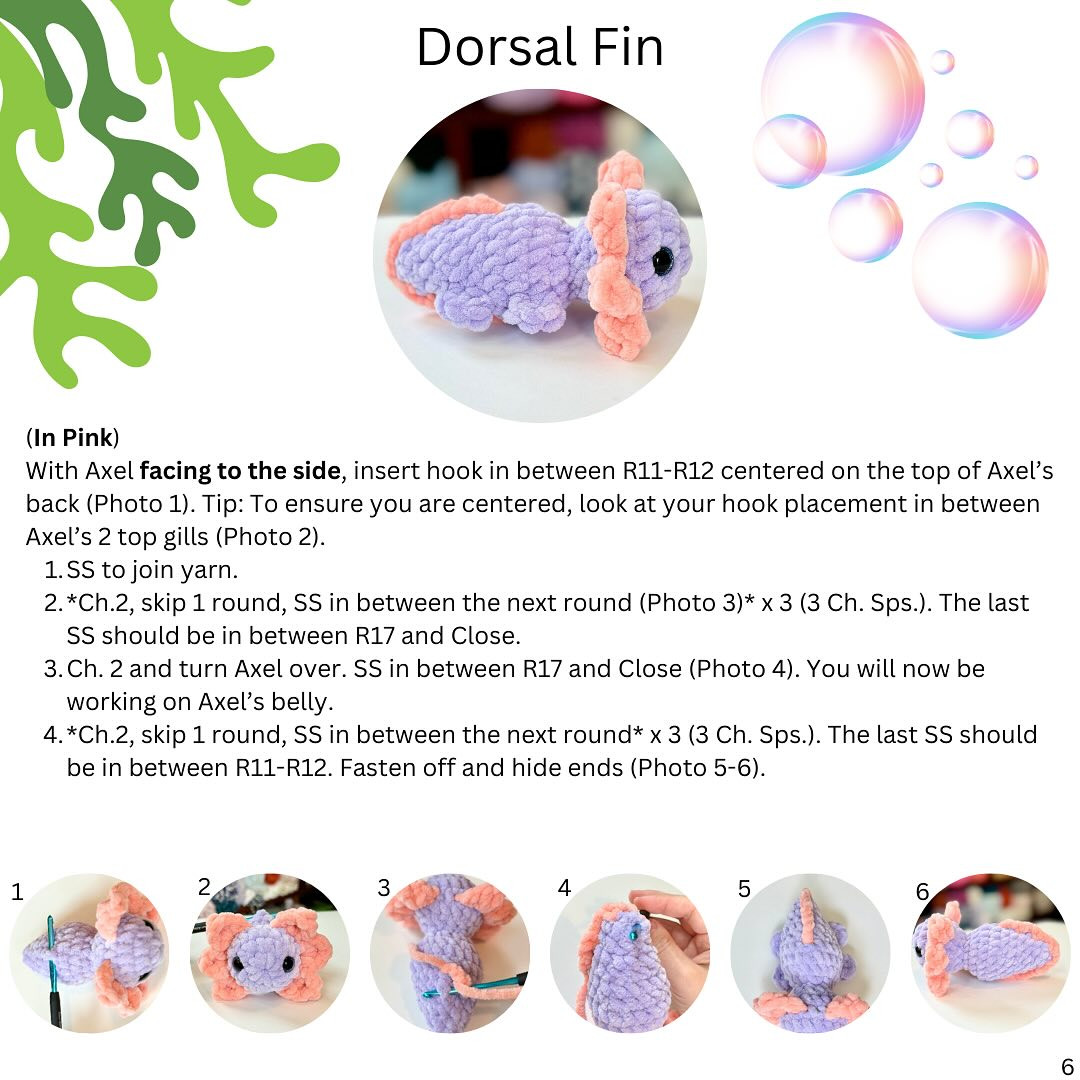 Free Crochet Pattern: Adorable Baby Axolotl