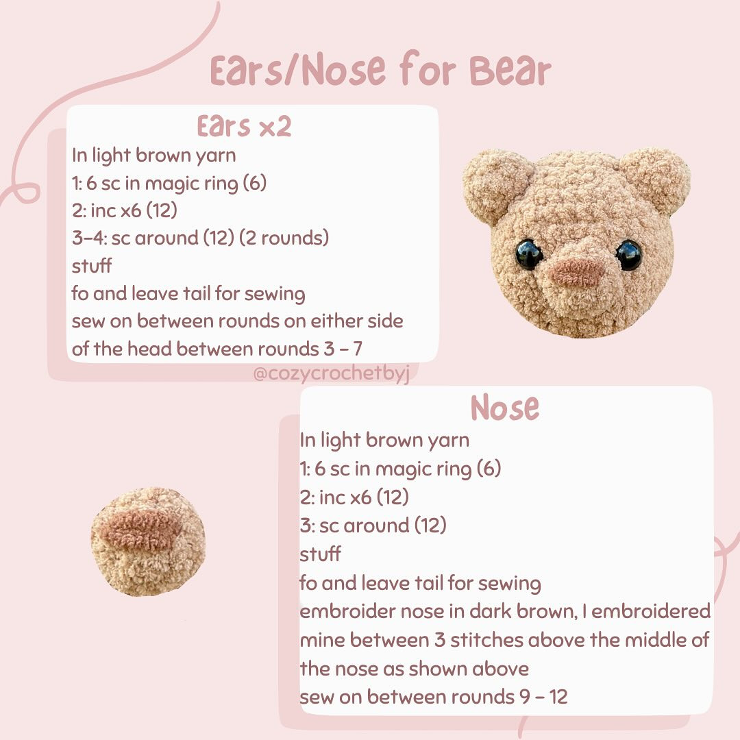 Free Crochet Pattern: Adorable Baby Bunny and Bear Amigurumi